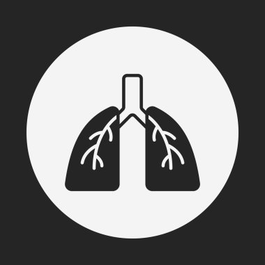organ akciğer simgesi