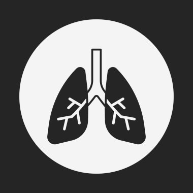 organ akciğer simgesi