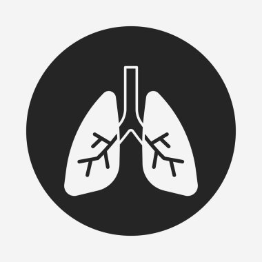 organ akciğer simgesi