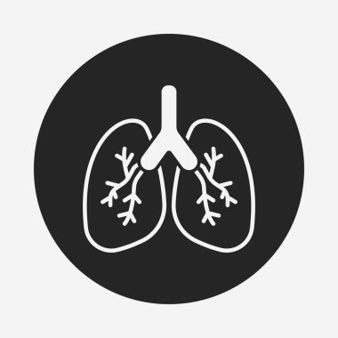organ akciğer simgesi