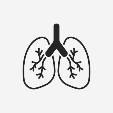 organ akciğer simgesi