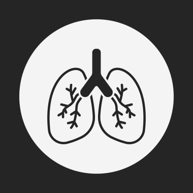 organ akciğer simgesi