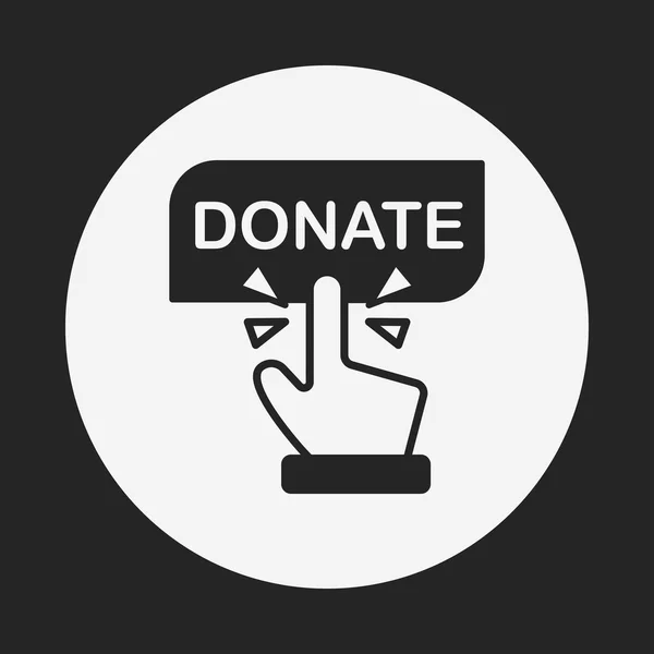 Icono de donación — Vector de stock