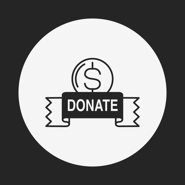 Donation-ikonen — Stock vektor