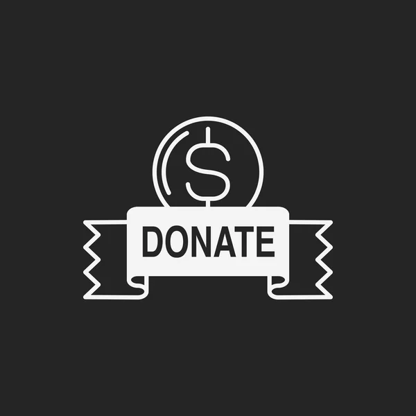 Icono de donación — Vector de stock