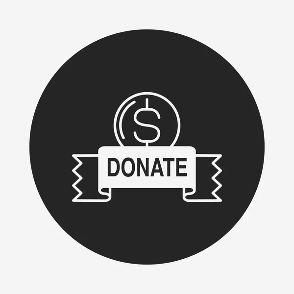 Donation-ikonen — Stock vektor