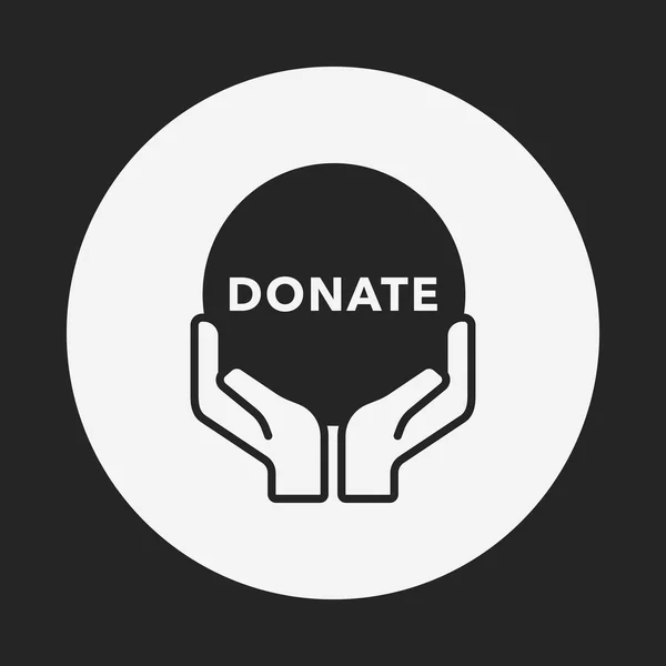 Donation-ikonen — Stock vektor