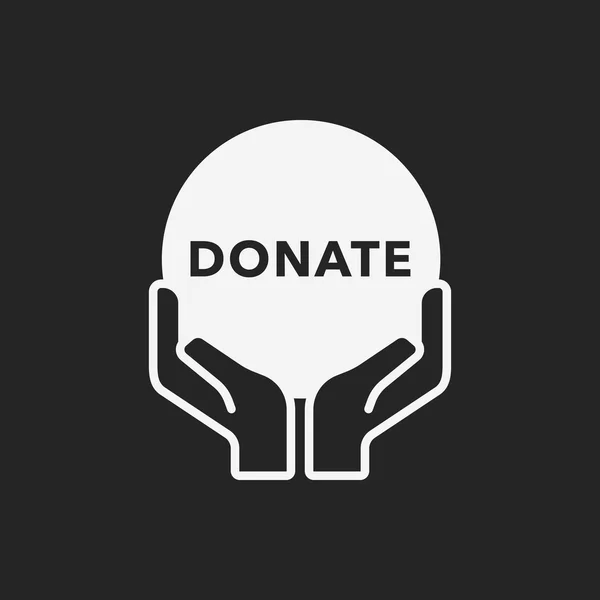 Icono de donación — Vector de stock
