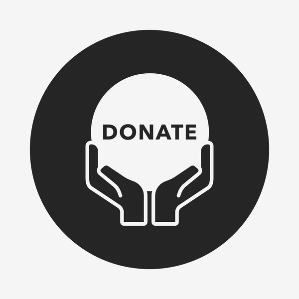 Donation-ikonen — Stock vektor