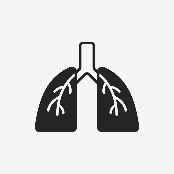 Organ lung icon — Stock Vector