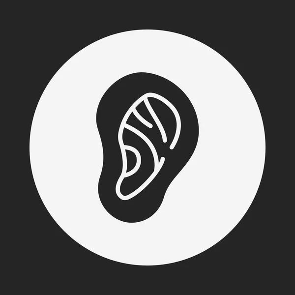Icona dell'orecchio — Vettoriale Stock