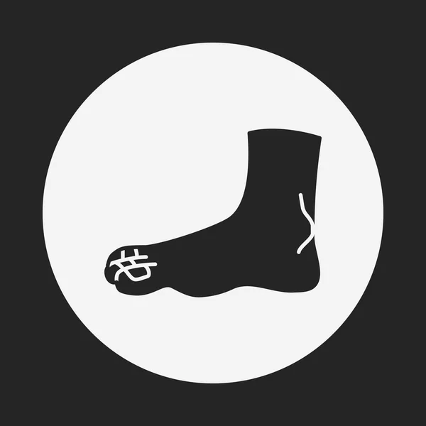 Fötter-ikonen — Stock vektor