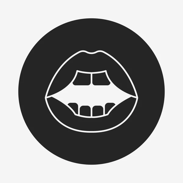 Mond pictogram — Stockvector