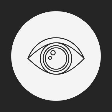 Göz çizgisi simgesi
