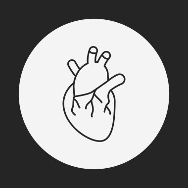 organ kalp satırı simgesi