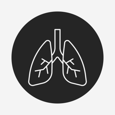 organ akciğer satırı simgesi