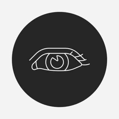 Göz çizgisi simgesi