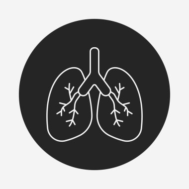 organ akciğer satırı simgesi