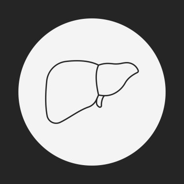Karaciğer çizgisi simgesi