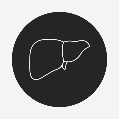 Karaciğer çizgisi simgesi