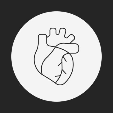 organ kalp satırı simgesi