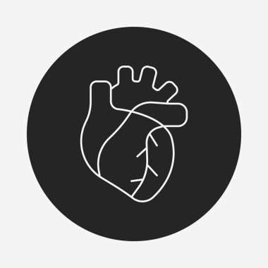 organ kalp satırı simgesi