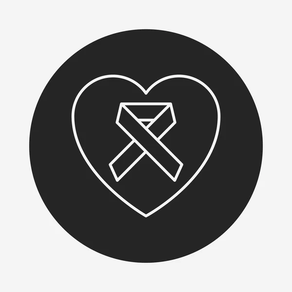 Ikonen för donationslinje — Stock vektor