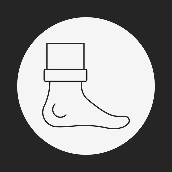 Fötter ikon — Stock vektor