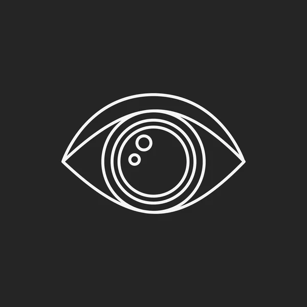 Icono de línea ocular — Vector de stock