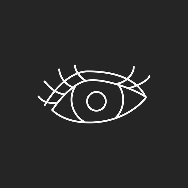 Eye line icon — Stock Vector