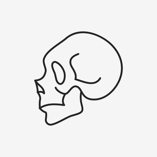 Skeleton line icon — Stock Vector