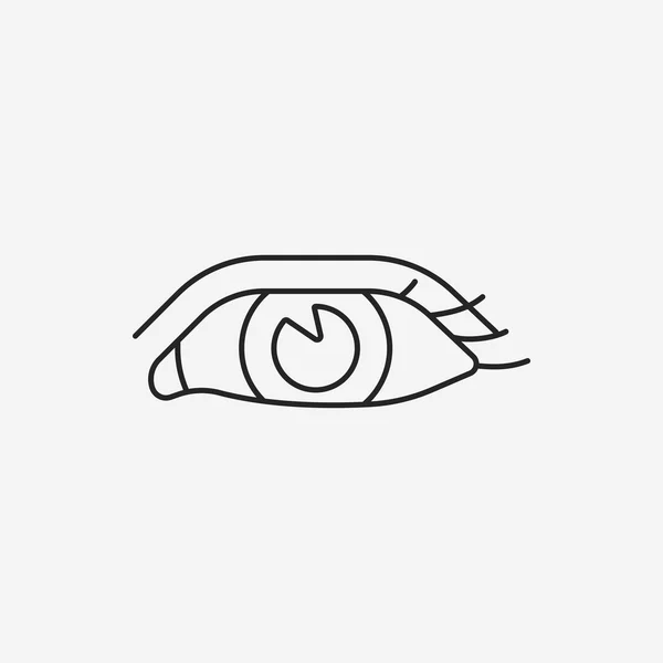 Eye line icon — Stock Vector