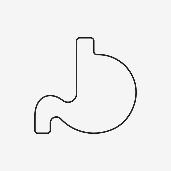 Ikona čáry žaludku — Stockový vektor