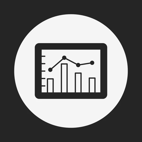 Ícone gráfico de informações — Vetor de Stock