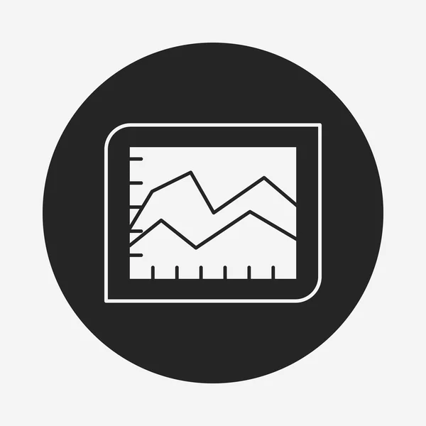 Ícone gráfico de informações — Vetor de Stock