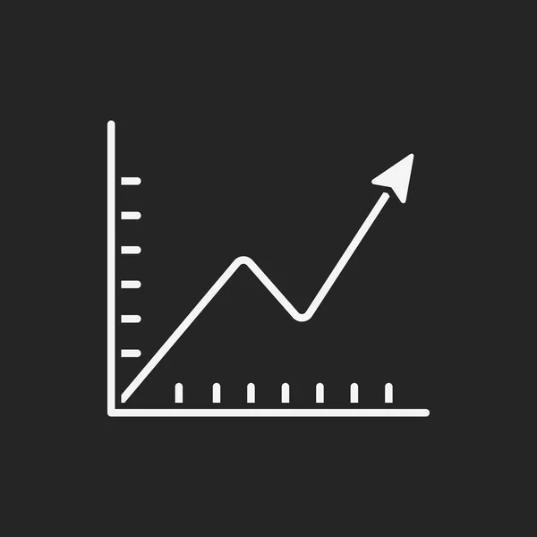 Icône de graphique d'information — Image vectorielle