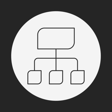 Bilgi grafik satırı simgesi