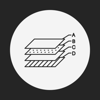 Bilgi grafik satırı simgesi