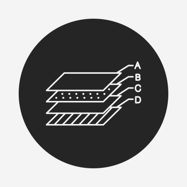 Bilgi grafik satırı simgesi