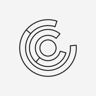 Bilgi grafik satırı simgesi