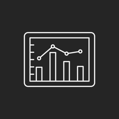 Bilgi grafik satırı simgesi