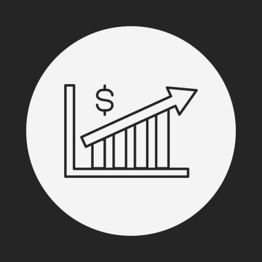 Bilgi grafik satırı simgesi