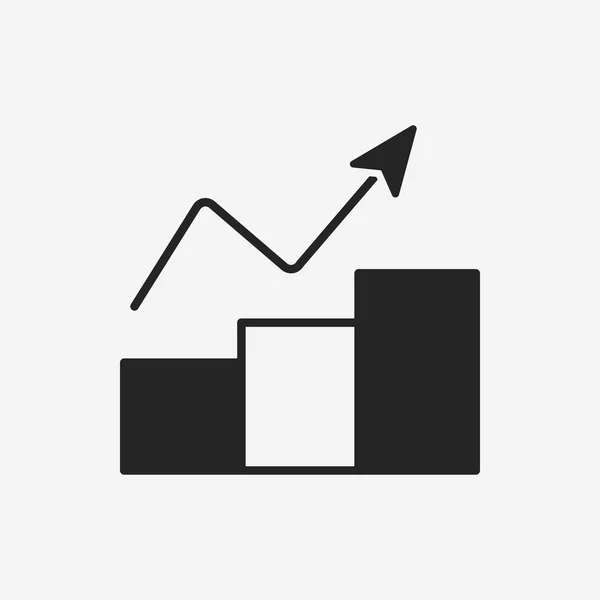 Ícone gráfico de informações — Vetor de Stock