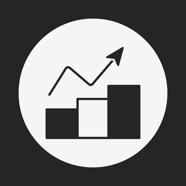 Icône de graphique d'information — Image vectorielle