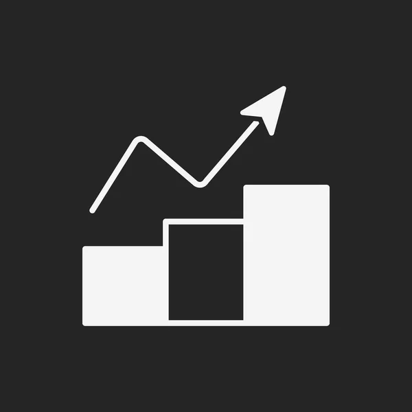 Ícone gráfico de informações — Vetor de Stock