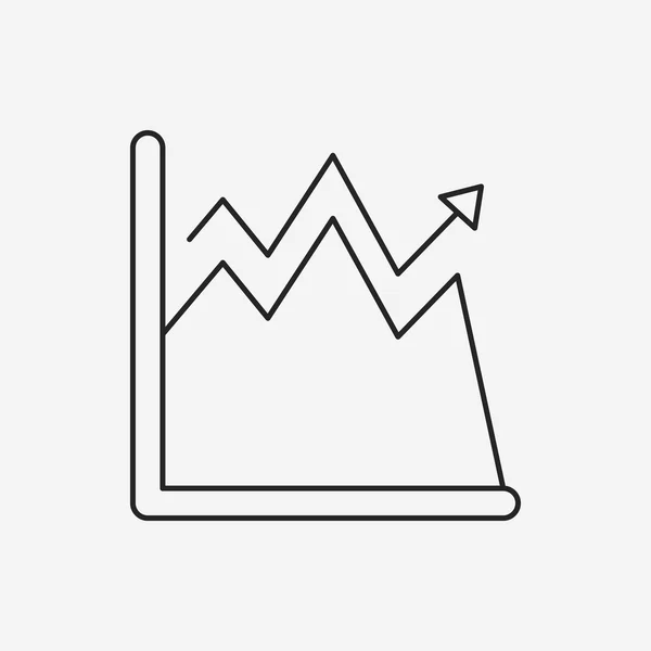 Ícone de linha gráfico de informações —  Vetores de Stock