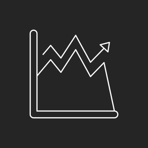 Ícone de linha gráfico de informações —  Vetores de Stock