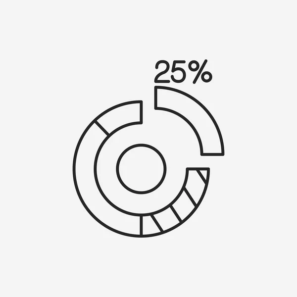 Icono de línea gráfico de información — Archivo Imágenes Vectoriales