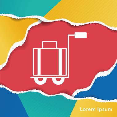 bavul arabası simgesi