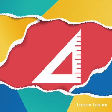 üçgen cetvel simgesi